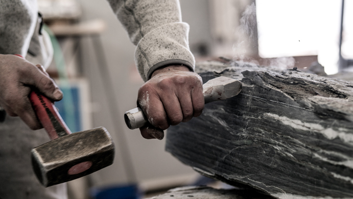 Steinzeit. Menschen.